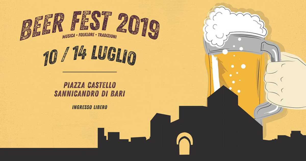 Sannicandro, ''Beer Fest'': in piazza Castello degustazioni di prodotti tedeschi